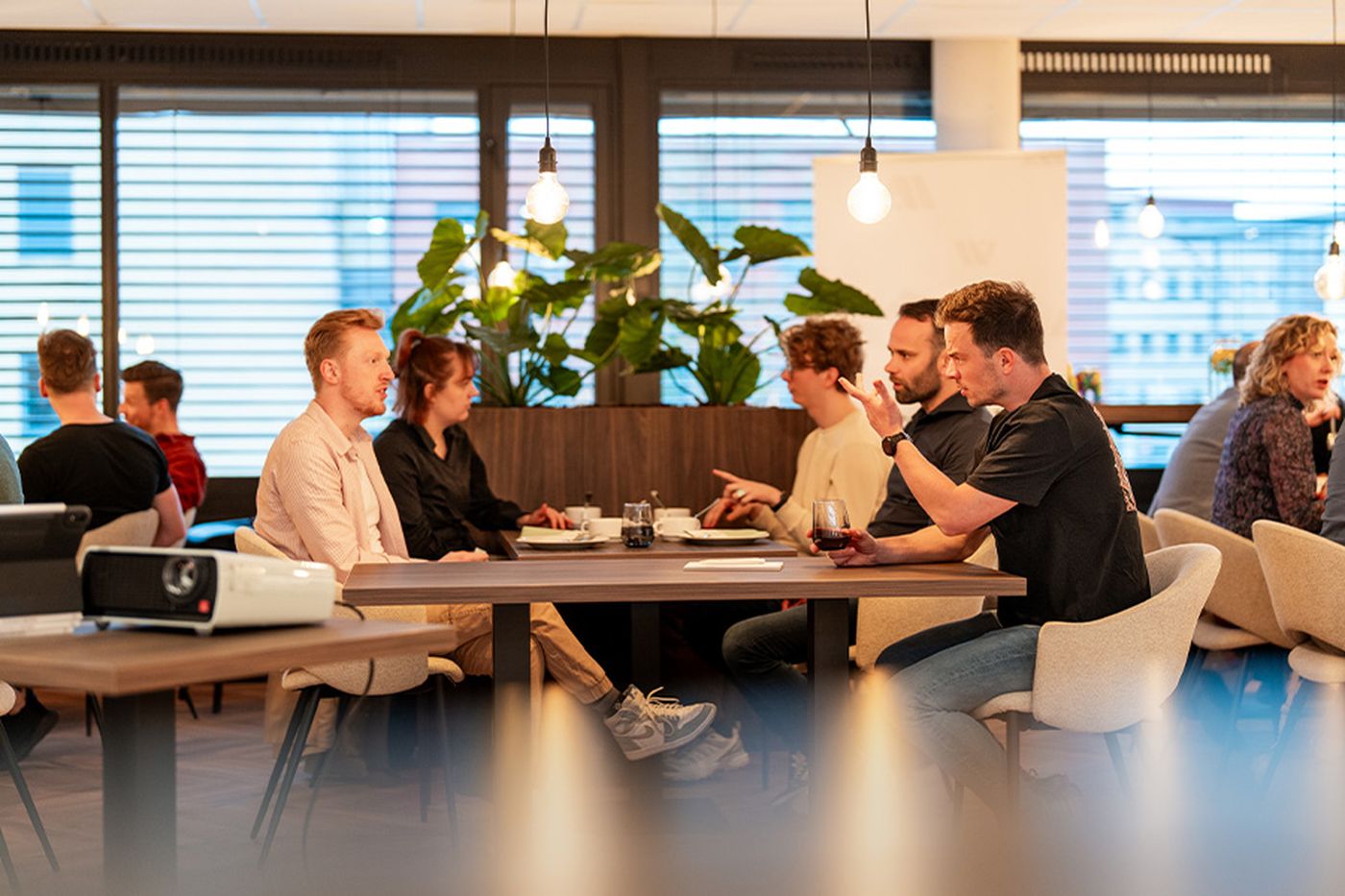 Deelnemers aan een workshop van Zwolse Marketeers